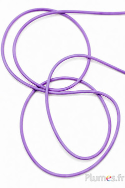 Leren veter - dikte 3 mm - lila